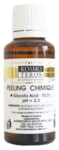 Kosmoteros пилинг химический Peeling Chimique с гликолевой кислотой 70% ph 2,3