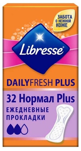 Libresse прокладки ежедневные DailyFresh Plus Normal Тианде 