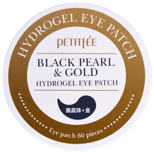 Petitfee Гидрогелевые патчи с экстрактом чёрного жемчуга и био-частицами золота Black Pearl   Gold Hydrogel Eye Patch Тианде 