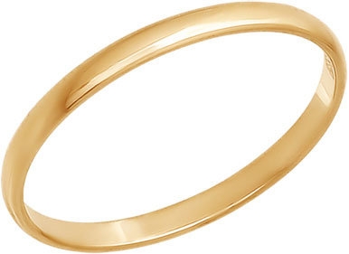 Золотое обручальное парное кольцо SOKOLOV 110032_s, размер 16 мм