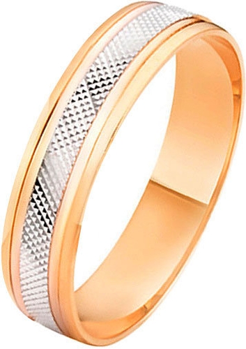 Золотое обручальное парное кольцо Yaselisa GR712k, размер 16,5 мм