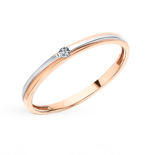 Золотое кольцо SUNLIGHT «Обручальные кольца» Царское золото 