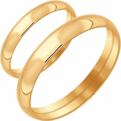 Золотое обручальное кольцо SOKOLOV 110187_s, Царское золото Витебск