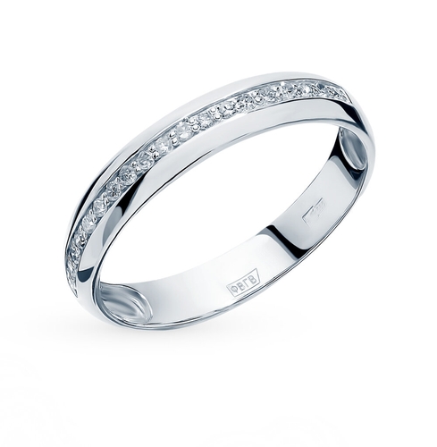Золотое обручальное кольцо с бриллиантами Царское золото Бобруйск