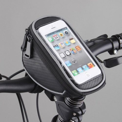 Водонепроницаемая велосумка на руль велосипеда с карманом для телефона
