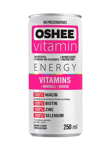 Газированный напиток OSHEE Vitamins + Minerals, 250 мл, вкус: апельсин Веста 