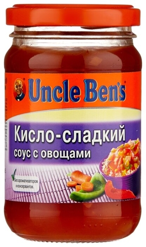 Соус Uncle Ben's Кисло-сладкий с овощами, 210 г