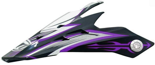 Козырек для шлема MT MX1, MX2, Technical Черный-фиолетовый / Темный / Фиолетовый Юркас 