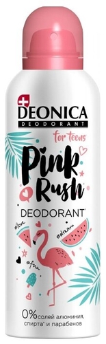 Deonica дезодорант-антиперспирант, спрей, Pink Rush for Teens