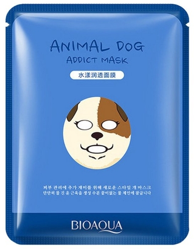 BioAqua Увлажняющая тканевая маска Animal Face Dog Yves Rocher 