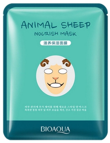 BioAqua Тканевая маска для лица Animal Face Sheep Yves Rocher 