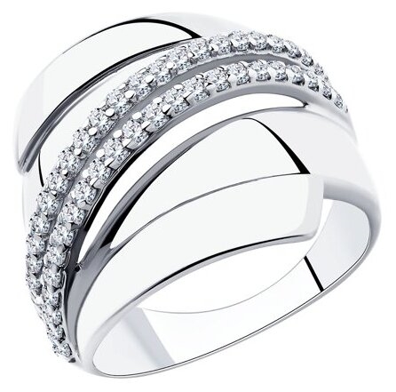 Diamant Кольцо из серебра с фианитами 94-110-00425-1: купить в ZIKO за99,67 р. в Жодино