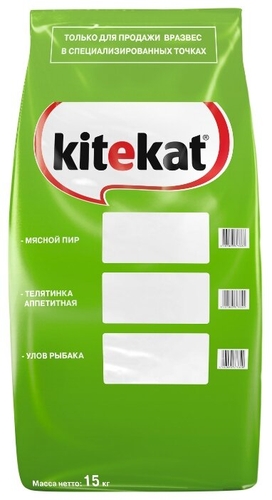 Корм для кошек Kitekat Мясной Пир 15 кг